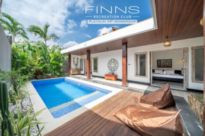 Luxury 2BD Pool Villa, 5mins Beach, Walk to Cafes! Includes VIP Finns Membership